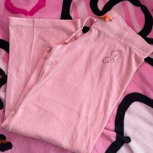 🎀 light pink juicy couture velour pants🎀